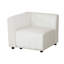 KOKO - Canapé modulaire en microfibre blanc pour salon minimaliste-239302630
