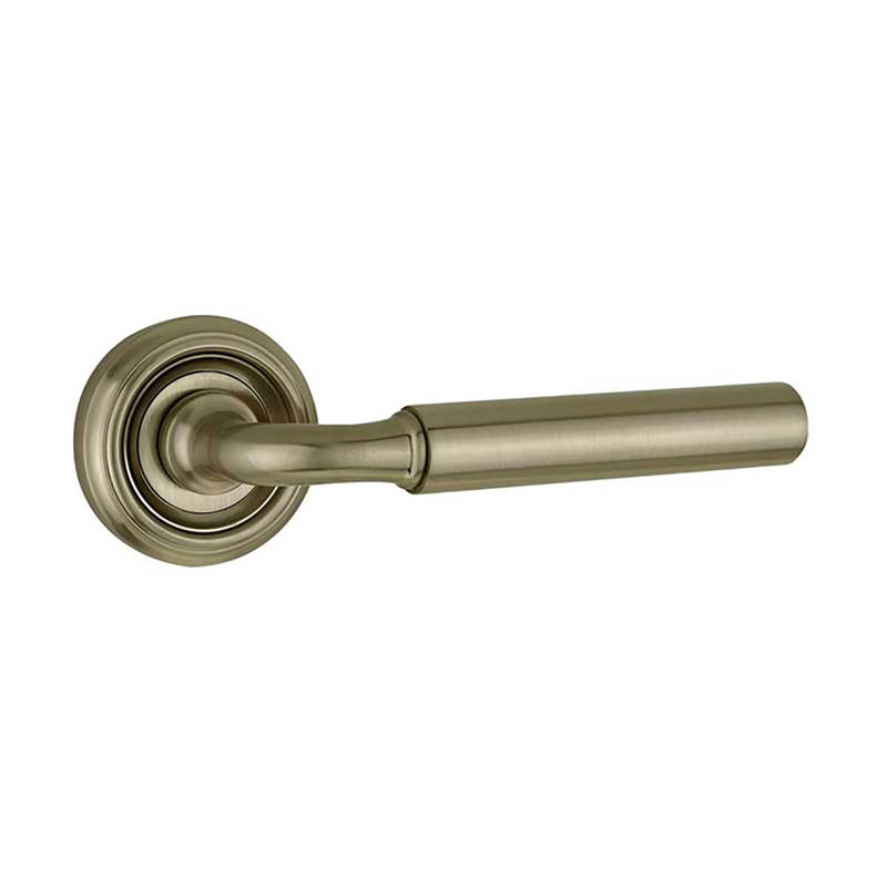 Elise Harrisburg Door Handle, Satin Brass