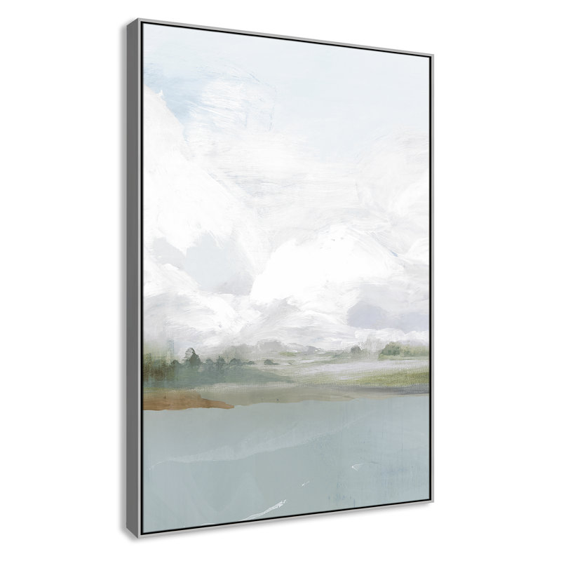 «All Shore - Floater Frame», reproduction d'art sur toile, H 61,5 po x l 41,5 po, Silver
