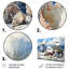 Beach Pottery in Blue and White Tons VII - Ensemble de décoration murale Beach Pottery-107181121-107181125