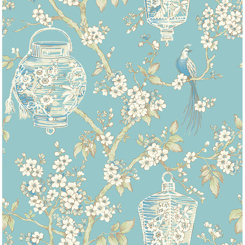 Rouleau de papier peint Riley, Turquoise