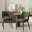  Chaise d'appoint rembourrée en velours avec pieds en bois Modern-1360337530