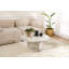 Table basse en marbre Chrisina Modern Freesia, 31,5 po x 15,7 po x 31,5 po | 100% panneau de fibres à densité moyenne avec une épaisseur de 0,7 pouce | Design élégant et fonctionnel pour le salon | Parfait pour un décor contemporain | Surface durable et facile à nettoyer