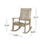 Chaise berçante d'extérieur Wallings