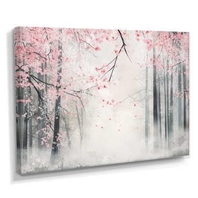 «Winter Spring Woods», art mural forêt saisonnière, Asilinvale
