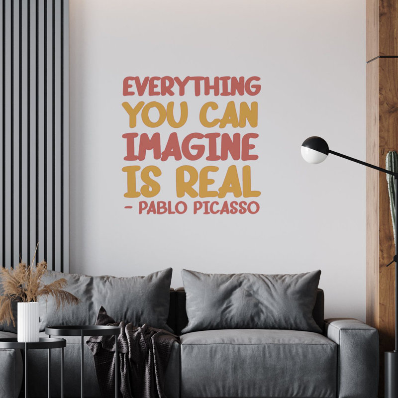 Text & Numbers Wall Decal, 20" H x 19" W