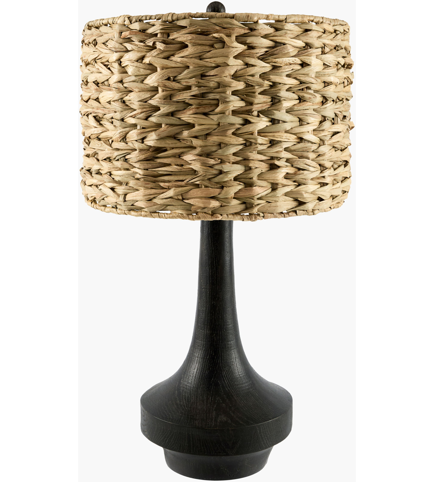 Claudette Resin Table Lamp, Black