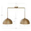 Luminaire suspendu pour îlot de cuisine 2 lumières -493001941