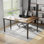 Bureau d'ordinateur en forme de L de 60 po Adetomiwa avec grand tapis de souris gratuit pour le bureau personnel