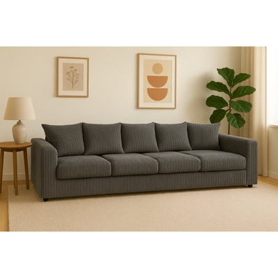 4 Seater Corduroy Sofa