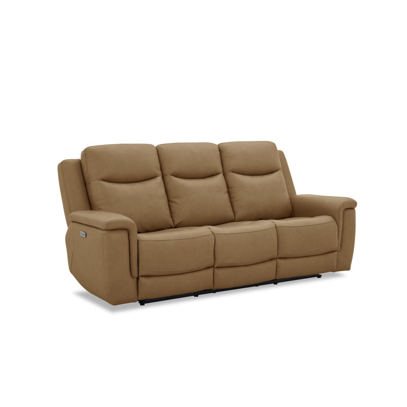 Canapé en cuir noyer cendré Alexander