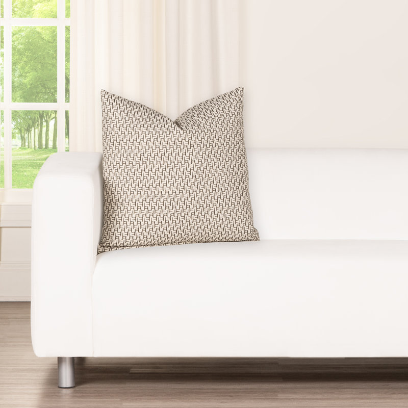 Cascade Accent Pillow, Square 22", Polyester, Gray