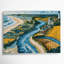 «USA State Delaware», art mural sur toile brune-1623351190