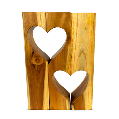 Ayshah 12'' H Wood Tabletop Tealight Holder