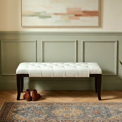 Banc capitonné Linon, similicuir