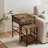 Nesting Table Set Of 2 Side Tables, Stacking End Table With Storage Shelf And Fabric Drawer, 2 Tiers Industrial Nightstand, Bedside Table Organizer For Living Room Bedroom