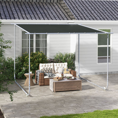 Mobile 10 pi. L 10 pi. D Pavillon de jardin en acier