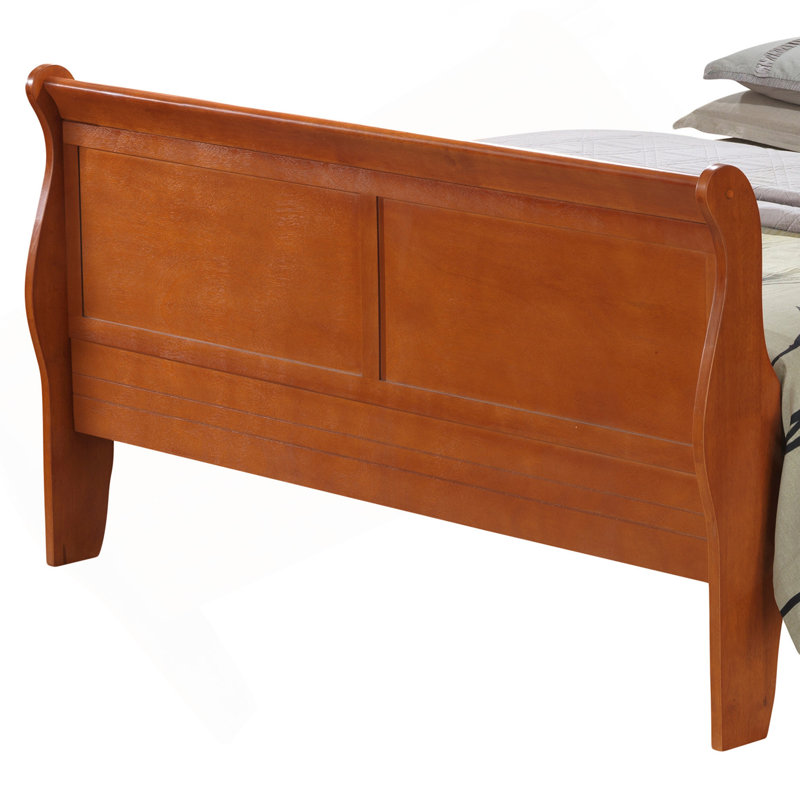 Charmant lit double traditionnel en chêne, Full, Oak