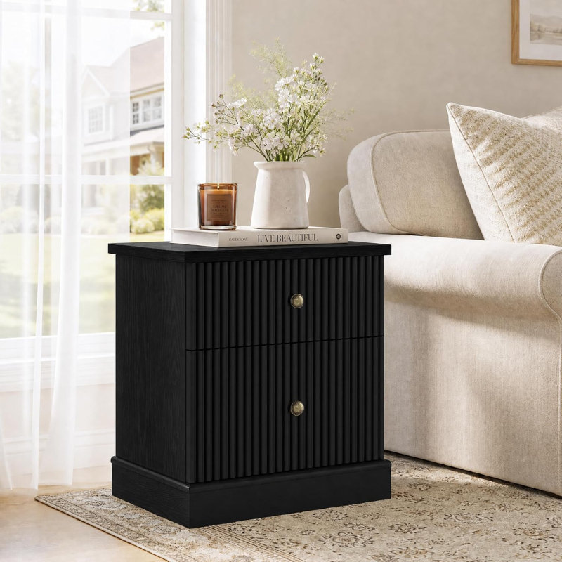 57.7 W Chest of Drawers, Black