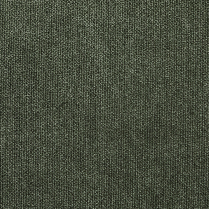 Chaise de salle à manger rembourrée en tissu Riccio Performance, Olive, Teinture naturelle / laiton brossé