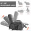 Fauteuil inclinable de massage thermique Lift Lift à deux moteurs avec position infinie jusqu'à 350 LBS