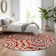 Premium Machine Washable Cerrito Red Rug
