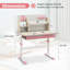 Bureau d'étude à hauteur réglable pour enfants avec bureau inclinable pour enfants de 3 à 12 ans-1555633538