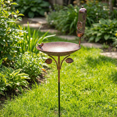 2 in 1 Bird Bath for Outside for Garden Lawn Decor