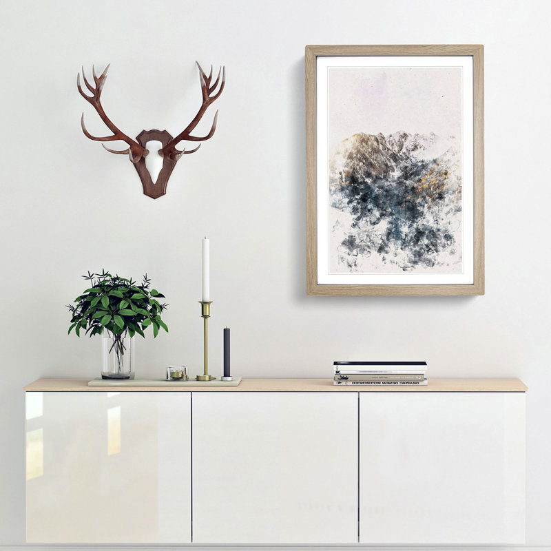 Tall Trees - Picture Frame Painting Print, 87cm H x 62cm W x 2cm D, Oak Framed