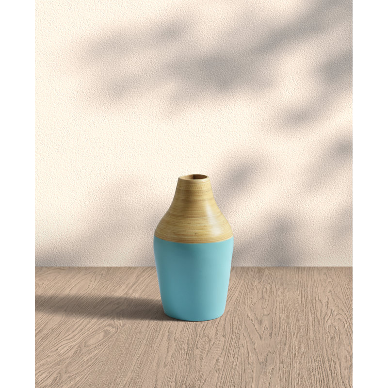 Pot en bambou Bahia, Turquoise