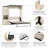 Balleza Murphy Bed with Desk and Storage Cabinet-31813633