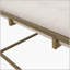 Table basse carrée capitonnée capitonnée à boutons en métal