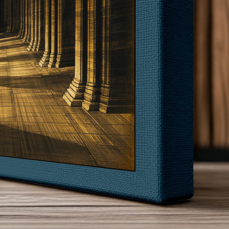 Print, 36x24 - 91.4 x 61.0 cm, Teal Border