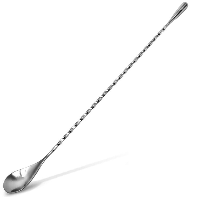 Ebern Designs Shuford Stainless Steel Cocktail Spoon Stirrer & Reviews
