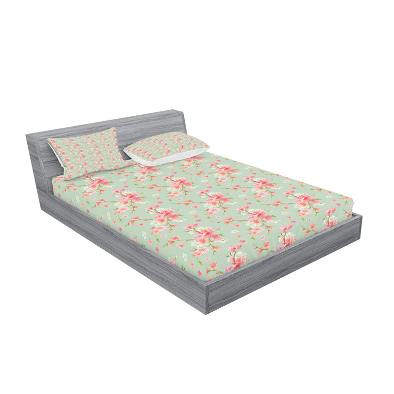 Drap-housse et coussin décoratif Ambesonne, Ensemble de draps pour très grand lit californien