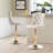 Aimili Swivel Upholstered Adjustable Height Counter Stool with Solid Wood Frame-1813572088