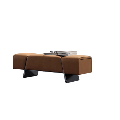 Banc de rangement en microfibre Jacara