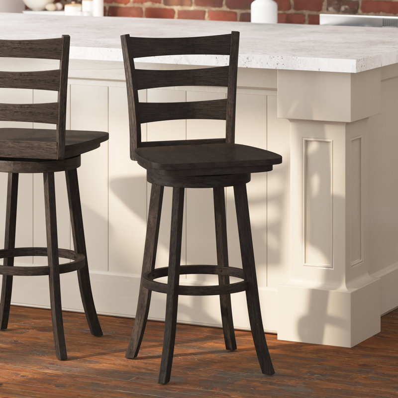 Tabouret de salle à manger Laurel, Espresso, Tabouret de bar (siège d'une hauteur de 29 po)