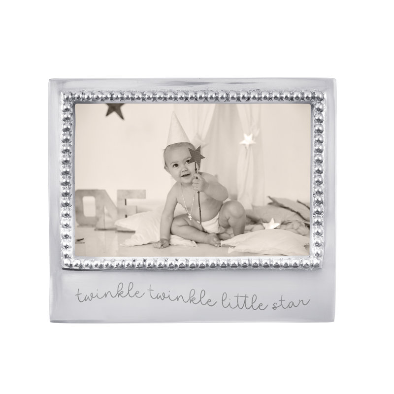 Twinkle Twinkle Little Star Beaded 4x6 Frame