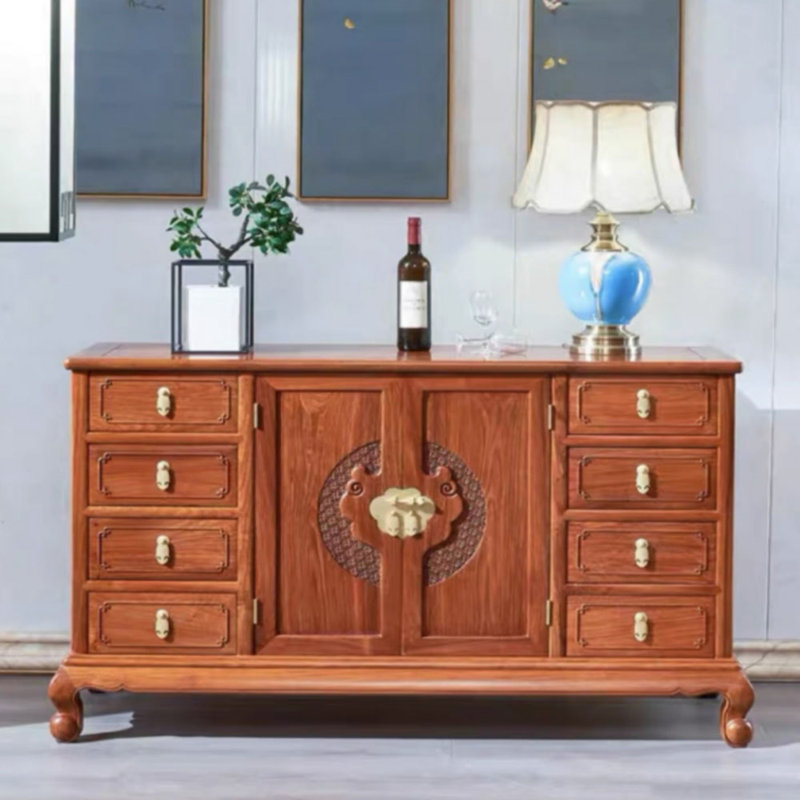 Solid Wood Furniture Sideboard, 34.65" H x 62.2" W x 20.87" D