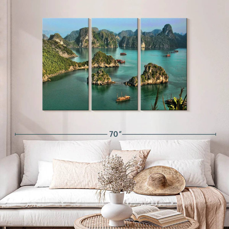 Gillard Ha Long Bay Cliffs, 32" H x 50" W