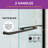 56"- 60" W x 76" H Double Sliding Semi-Frameless Shower Door with 5/16" Clear Tempered Glass-97793630