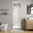 24'' W X 72'' H Frameless Hinged Shower Door with 3/8" SGCC Tempered Glass-88558008