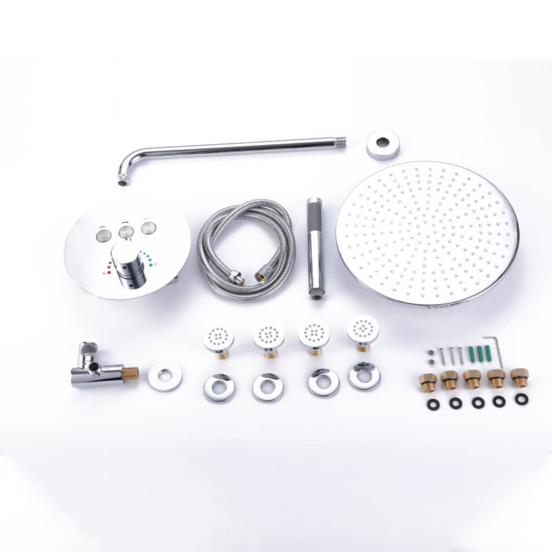 All-In-One Kit with Rough in-Valve, Chrome