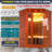 2-Person Corner Far Infrared Sauna, Low EMF Full Spectrum Heating in Okoume Wood, Home Spa Sauna with LCD Control, LED Lighting & Bluetooth Audio