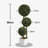 2 Pack 35" Artificial Topiary Ball Tree