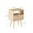 15.75" Rattan End Table With  Drawer And Solid Wood Legs, Modern Nightstand, Side Table For Living Room, Bedroom,Natural-427712680