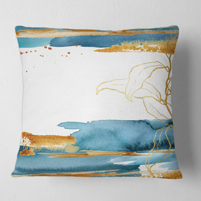 Housse et insert de coussin carré Laminaria Branch and Leaves