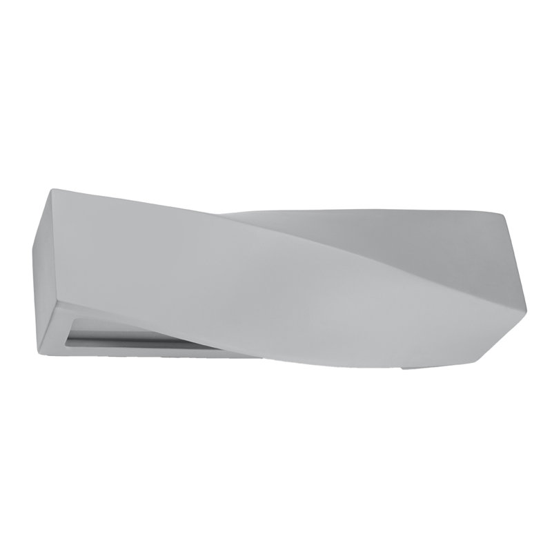 Robeson Ceramic Flush Mounted Sconce, Grey