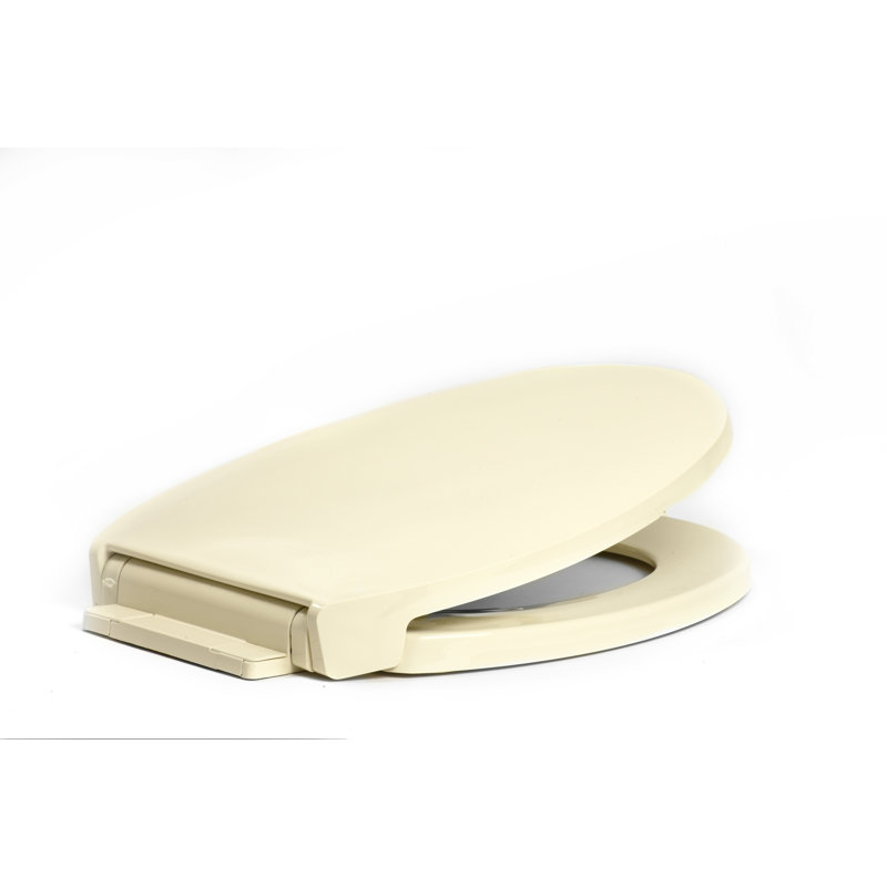Round Toilet Seat and Lid, Biscuit